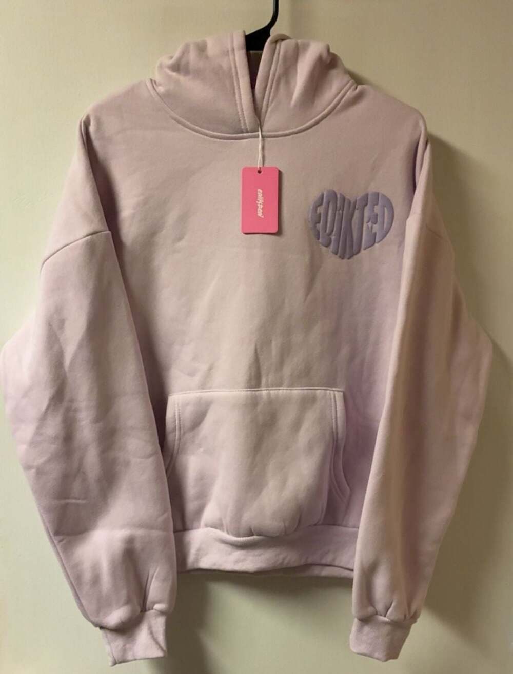 Edikted Major Love Hoodie Lilac Size Small